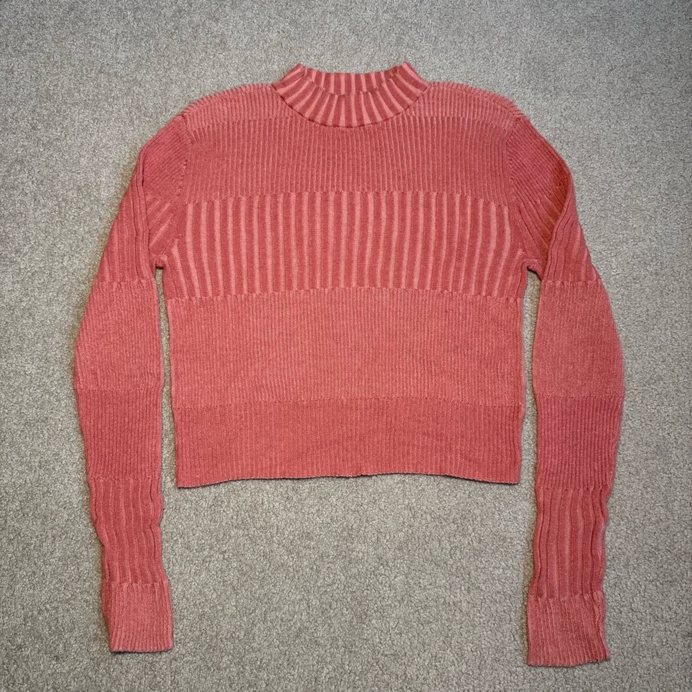 American Eagle Sweater Women's Large Cotton Pink Red